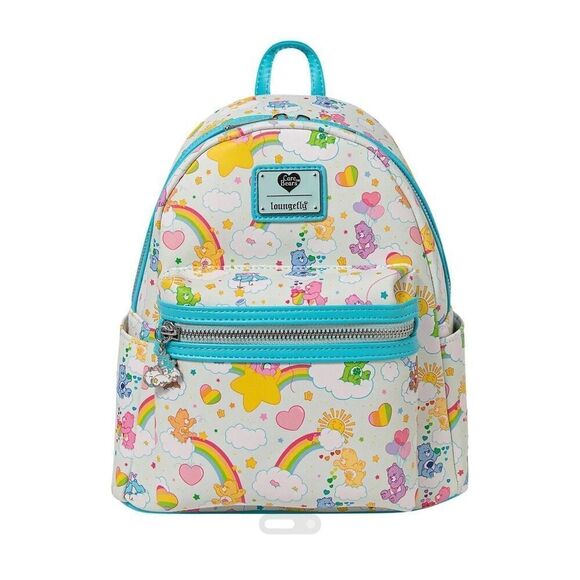 Loungefly Care Bears Rainbow Mini Backpack 40th Anniversary Exclusive Drop NEW - Picture 1 of 10